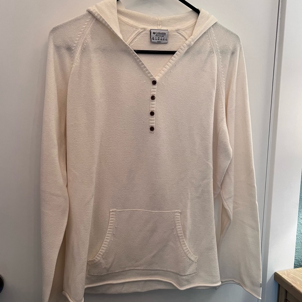 Columbia Lightweight Hooded Sweater - White